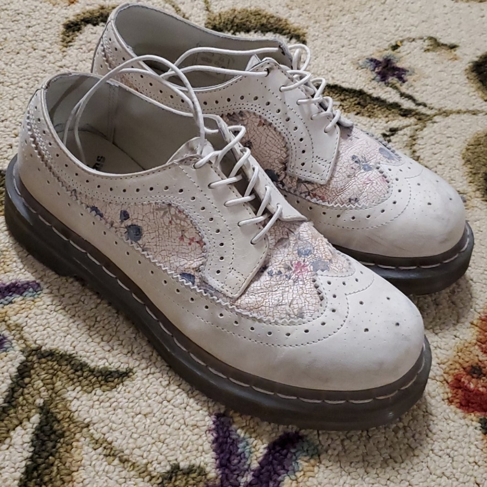 Floral dr martens cottage core